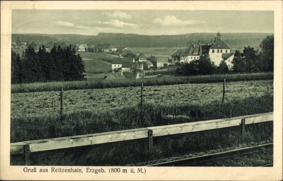 Ak Reitzenhain Marienberg in het Erzgebirge, totaaloverzicht