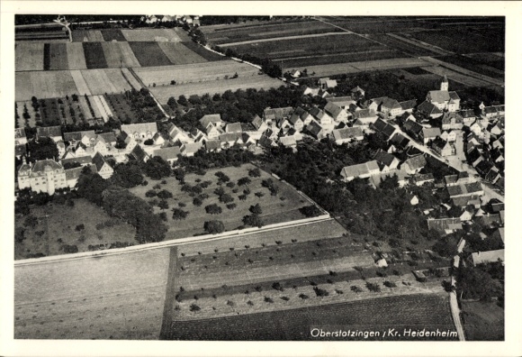 Ak Oberstotzingen in Württemberg, Fliegeraufnahme