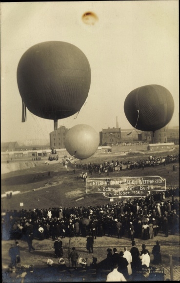 PC Berlin Wilmersdorf Schmargendorf, International Balloon Races October 1908