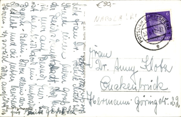 Postcard Potsdam, National Political Education Institute, Napola
