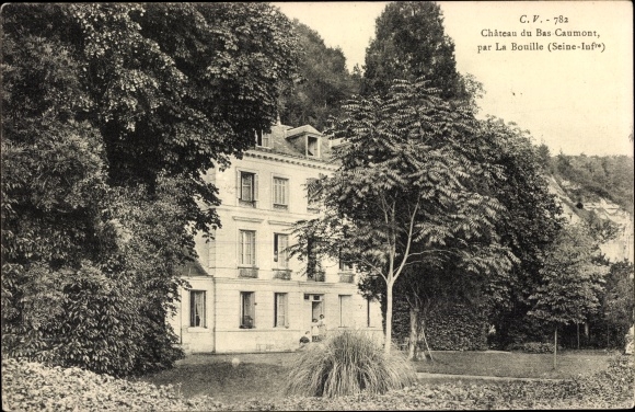 Postcard La Bouille Seine Maritime, Chateau du Bas Caumont