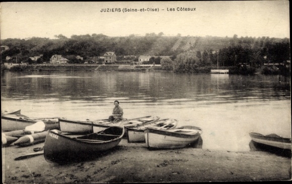 Postcard Juziers-Yvelines, Les Coteaux