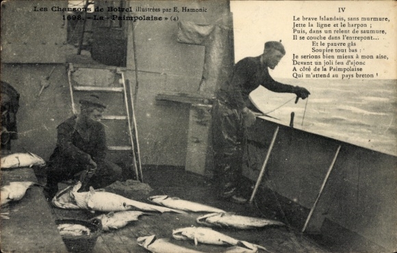 Song CPA Les Chansons de Botrel, Paimpolaise