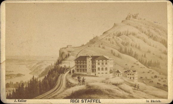 Cabinet photo Arth Canton Schwyz, Rigi Staffel