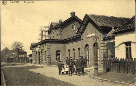 Postcard Roeselare Roeselaere Roulers Westflandern, Le Station