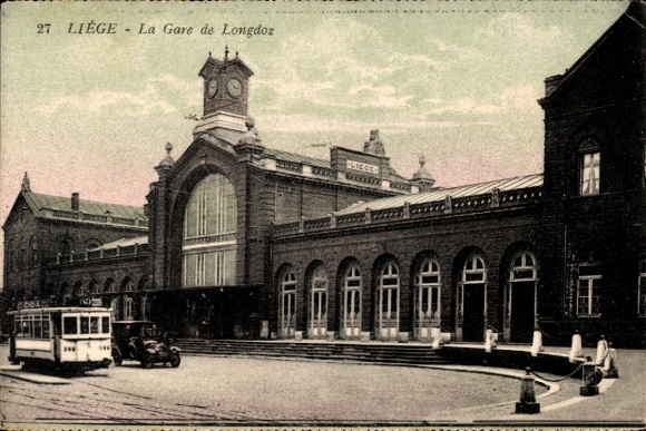 CPA Liège Liège Wallonie, La Gare de Longdoz