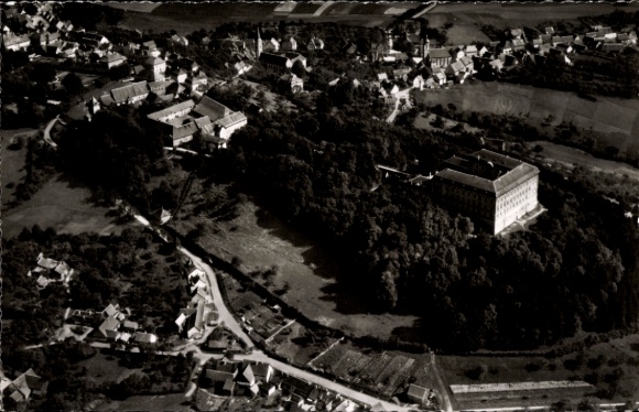 Ak Schillingsfürst in Midden-Franken, luchtfoto