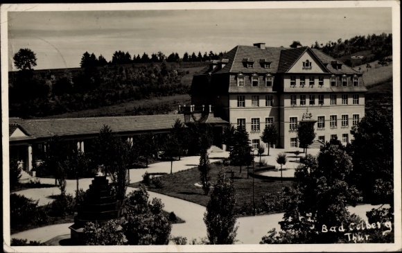 Postcard Bad Colberg Heldburg in Thuringia, thermal and brine bath