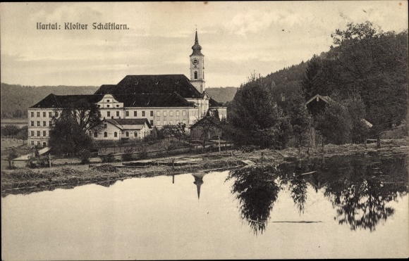 Ak Schäftlarn Opper-Beieren, klooster