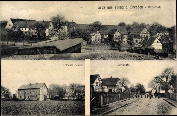 PC Dresden Torna, village view, village street, golden boot