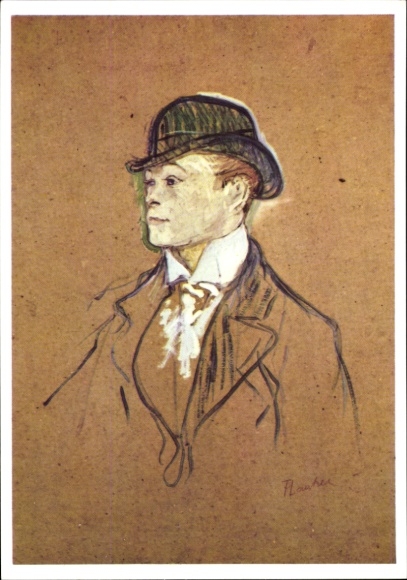 Künstler Ak de Toulouse Lautrec, Henri, Kopf eines Stallburschen