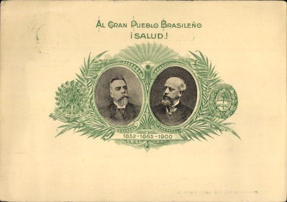Postcard Al Gran Pueblo Brazilian, Health, Republic of Argentina