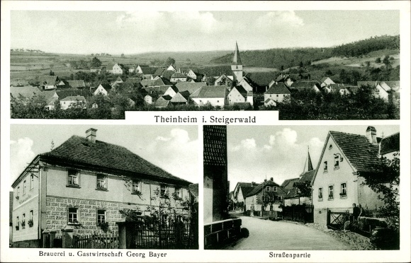 PC Theinheim Rauhenebrach in the Steigerwald Lower Franconia, brewery and inn, total view