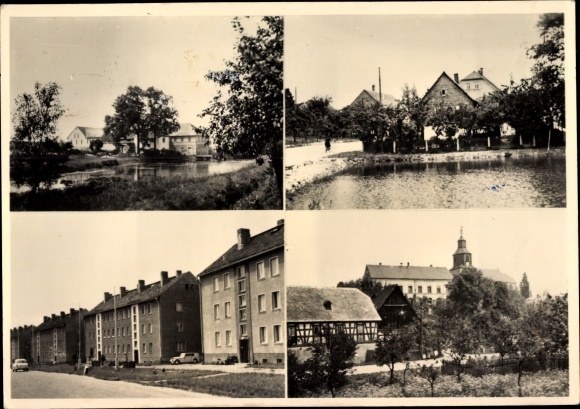 PC Seelingstädt Thuringia, street view, lake, houses, church