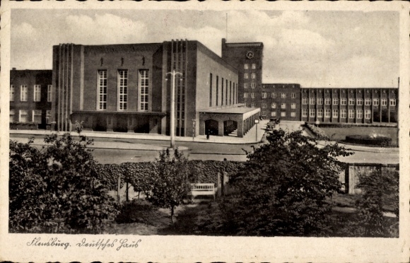 Postcard Flensburg in Schleswig Holstein, German House