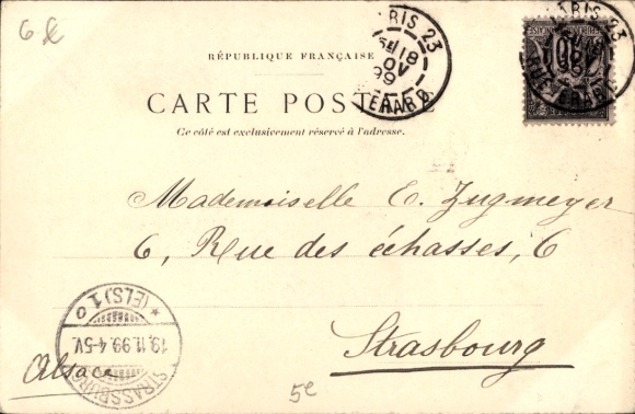 Ak Parijs VI, Jardin du Luxembourg, paleis