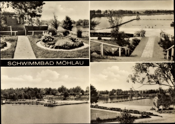Ak Möhlau Gräfenhainichen in de wijk Wittenberg, zwembad