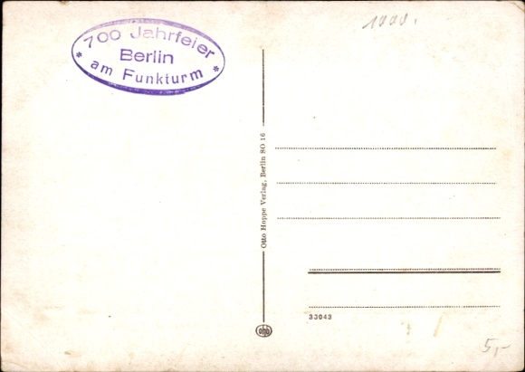 Coat of arms Postcard Berlin, 700th anniversary 1937, Stralauer fish haul, parade