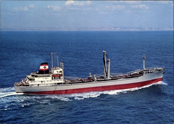 Postcard cargo ship MS Crostafels, DDG Hansa