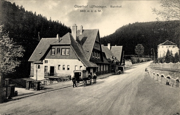 Ak Oberhof im Thüringer Wald, Bahnhof
