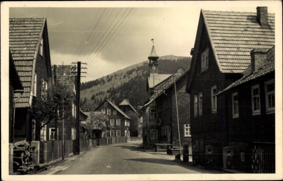 Ak Schleusingerneundorf Schleusingen Thüringen, stad, straatzicht