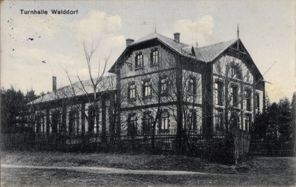 Ak Walddorf Kottmar in der Oberlausitz, Turnhalle