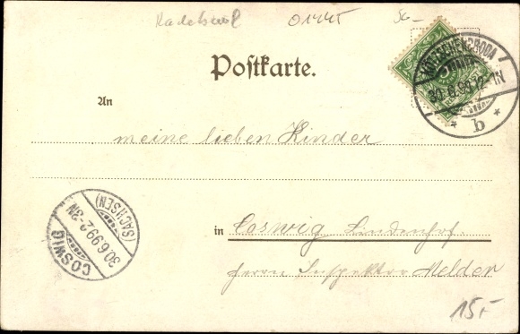Chromo-Litho Radebeul in Saxony, Friedensburg mountain inn, view from the veranda
