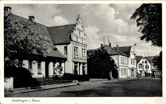 Postcard Twistringen Lower Saxony, street scene, pharmacy