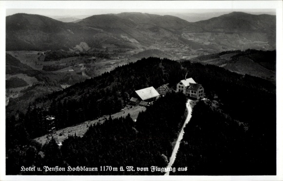 Postcard Blauen Badenweiler in the Black Forest, Hochblauen, aerial photograph