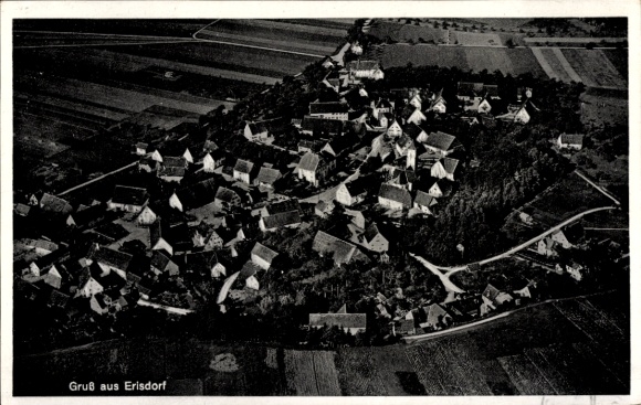 Postcard Erisdorf Ertingen in Upper Swabia Württemberg, aerial photograph