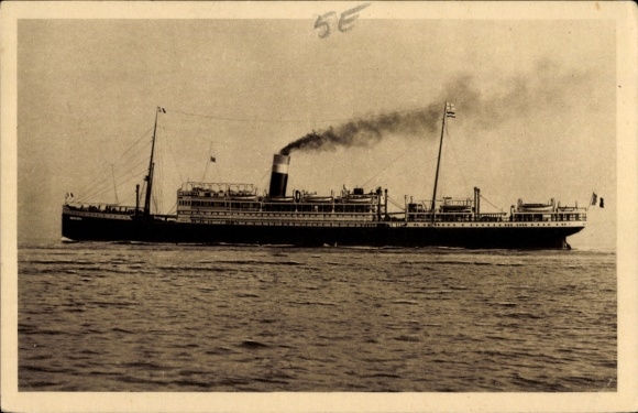 Ak Paquebot Banfora, Compagnie Generale de Navigation a Vapeur, Cyp. Fabre, Dampfer