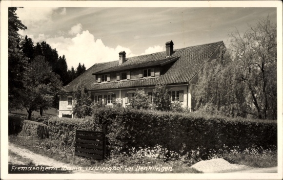 Postcard Denklingen in Swabia Upper Bavaria, guesthouse Lustberghof