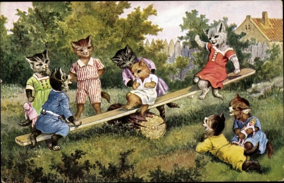 Artysta KP Humanizowane kocięta, huśtawka
