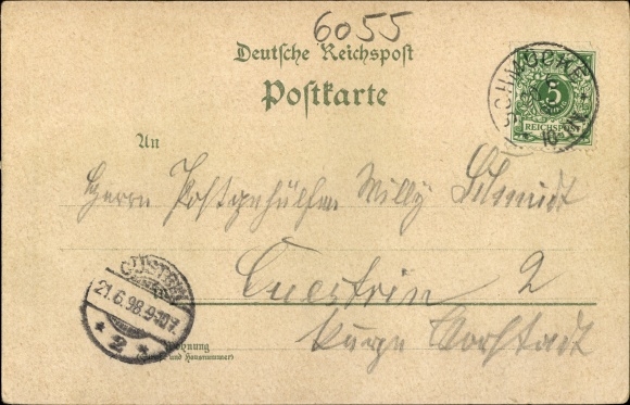 Litho Gehlberg Suhl in Thüringen, sieraden, Oberhof, kasteel in Oberhof, Gehlberger molen