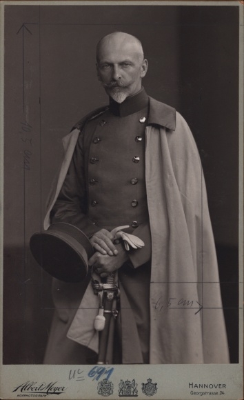 Cabinet Photo Friedrich von Sachsen-Meiningen, portrait in Uniform