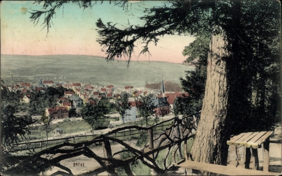 Postcard Melsungen in Hesse, general view