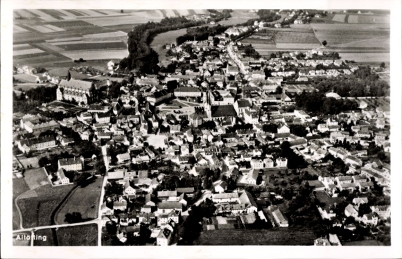 Ak Altötting in Oberbayern, Fliegeraufnahme