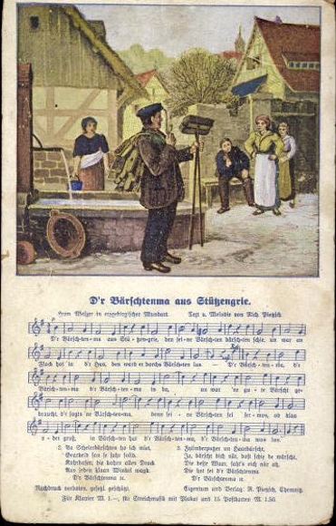 30 individual song cards, Anton Günther