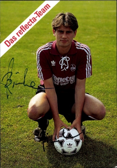 Autograph card footballer Steffen Binke, 1. FC Nuremberg, autograph