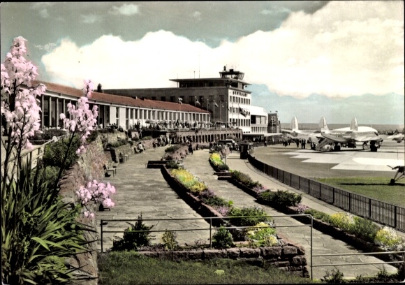 Postcard Leinfelden-Echterdingen near Stuttgart Baden-Württemberg, Airport