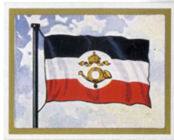 Collection picture III. Reich flags and standards No. 107, Book 1, Reich service flag of the Reich Post Office