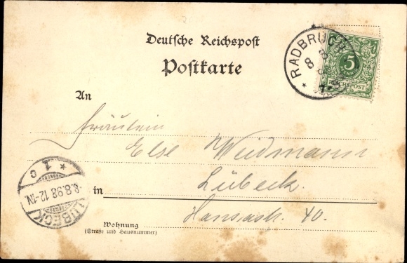 Postcard Radbruch in Lower Saxony, Gasthaus Schäfer Ast