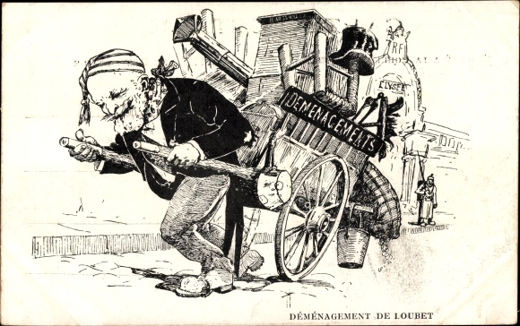 And Demenagement de Loubet, Caricature