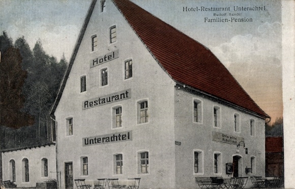 Ak Unterachtel Simmelsdorf in Mittelfranken, Hotel Restaurant Unterachtel
