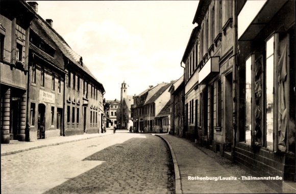PC Rothenburg in Oberlausitz, view of Thälmannstrasse
