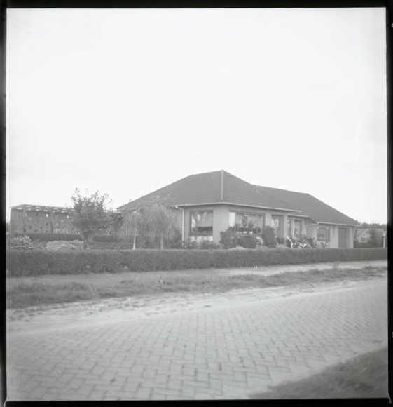 7 celluloid negatives Erlte Visbek in Lower Saxony, school, street, field path