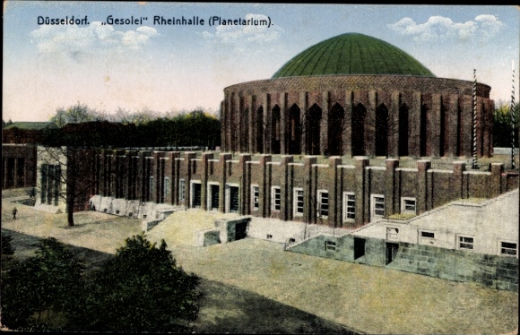 Ak Düsseldorf am Rhein, Große Ausstellung GeSoLei 1926,  Gesolei Rheinhalle (Planetarium),  aus 1