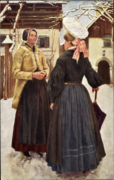 Artist PC Kleinmond, L., women from Veldes, Slovenian costumes