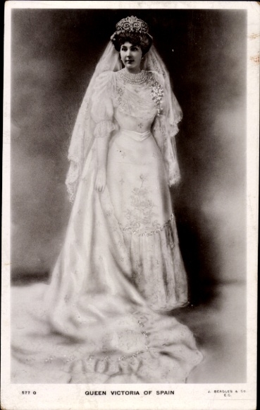 KP Victoria Eugénie Julia Ena z Battenberg, królowa Hiszpanii, portret