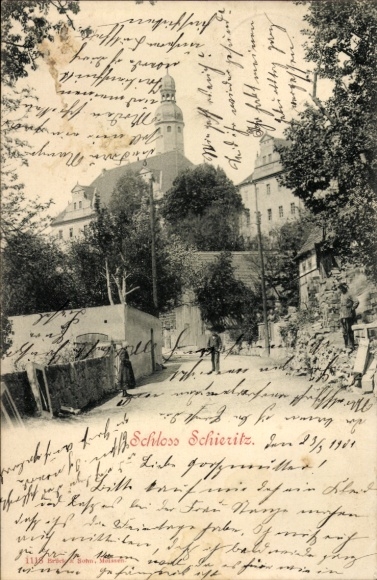 Ak Schieritz Diera Zehren in Sachsen, Schloss